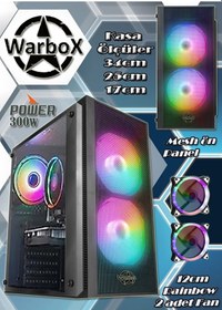 Resim Warbox Gopo X5650 16 GB 256 GB SSD 250 GB HDD R7240 4 GB 20" W10P Masaüstü Oyuncu Bilgisayarı 