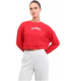 Resim Lumberjack Kırmızı Kadın Sweatshirt A102021464 Kırmızı 