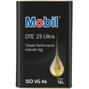 Resim Mobil Dte 25 Ultra Yüksek Performanslı Hidrolik Yağı Teneke 16 L 