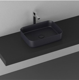 Resim İsvea Isvea Infinity 50 Cm Tezgahüstü Lavabo-antrasit 