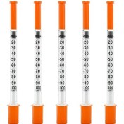 Resim Explosion1 Iğne ile Insnlin Şırıngası 30G 1ml/cc 1/2 Inç (13MM) Ayrı Ayrı Mühürlenmiş 100 Paket (Yurt Dışından) 