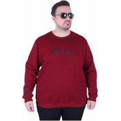 Resim Mocgrande Büyük Beden Bisiklet Yaka 3ip Sweat Dream 25715 Murdum Mürdüm 