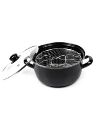 Resim Viatom Emaye Cam Kapaklı Kızartma Tenceresi 26 Cm 