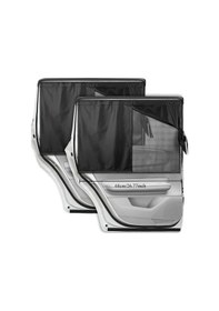 Resim Xuweiwei Front Window İçin 2 Adet Araç Güneşlikleri, Yan Cam Güneşlikleri Isı Ve Uv Işınlarını Engeller 