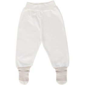 Resim Baby Shez Yenidoğan Bebek Çoraplı Tek Alt Pantolon Krem 
