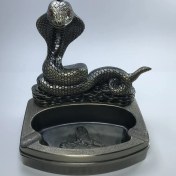 Resim Kobra Figürlü Metal Çakmaklı Masa Küllüğü 