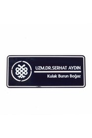 Resim Ofistike Doktora Özel Kapı İsimlik Tabelası Ofis Yönlendirme Kapı İsimlik Doktor Tabela 
