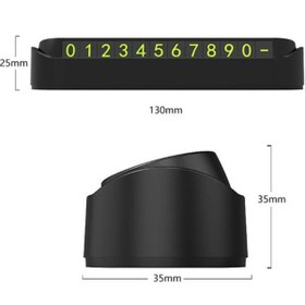 Resim cheapeststore Araba Fosforlu Açılır Kapanabilir Numaratör Ön Torpido Üstü Telefon Numarası Göstergesi 