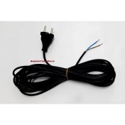 Resim Yassı Siyah Elektrik Kablo 7 Metre Makara Süpürge Bağlantısı 