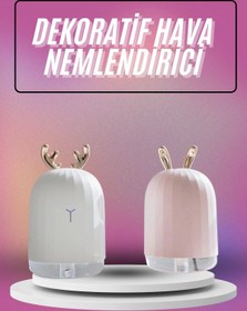 Resim Genel Markalar Hava Nemlendirici Ultrasonik Aromaterapi Difüzör Tavşan Nemlendirici 