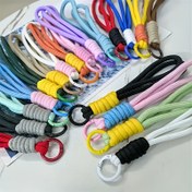 Resim 10 Renkli Açık Nylon Su Şişesi Termos Bardak Lanyard, Evrensel Kısa Örgülü Küçük El Kayışları, Cep Telefonu Kolyeleri, Bardak Kayışları, Kulaklık Kutusu Kolyeleri, Çanta Anahtarlık Kolyeleri (Karışık Stiller) 