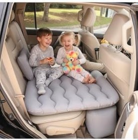 Resim Araç İçi Şişme Yatak – Arka Koltuk Şişme Yatak | Kalınlaştırılmış Taşınabilir Seyahat ve Kamp Yatağı + Hediye Hava Pompası | Evrensel Uyumlu Araba Şişirilebilir Yatak 