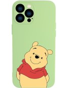 Resim mooodcase Iphone 13 Pro Uyumlu Pooh Desenli Kamera Lens Korumalı Darbe Emici Silikonlu Lansman Kılıf 