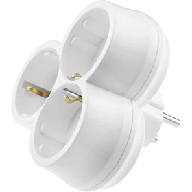 Resim Alpsan 3'lü Golyat Priz Papatya Beyaz Alpsan 