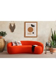 Resim Riva Fasülse Koltuk 3 Lü Kanepe Turuncu 