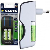 Resim Varta Pocket Charger Şarj Cihazı+4 Adet 2600 AA Şarjlı Kalem Pil 