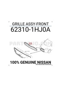 Resim Nissan Micra Ön Panjur Nikelaj Bandlı 2010- Oem No: 623101hj0a 