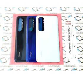 Resim Xiaomi Mi Note 10 Lite Arka Kapak Batarya Pil Kapağı (Cam) (509001313) 