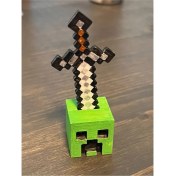 Resim Bi'şeyler Sepeti Minecraft Creeper Masaüstü Dekoratif Biblo Dekor 