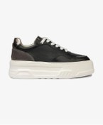 Resim Greyder Kadın Siyah Çelik Hakiki Deri Sneaker Ayakkabı 4Y2SA59041 
