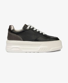 Resim Greyder Kadın Siyah Çelik Hakiki Deri Sneaker Ayakkabı 4Y2SA59041 
