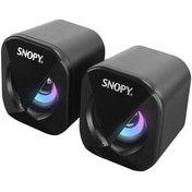 Resim Snopy SN-83U 2.0 2W Siyah USB Led Işıklı Hoparlör 