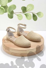 Resim Bambi Bej Taba Hasır Kadın Espadril K01311357028 