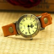 Resim Hanyang Haki Shsby Yeni Roma Vintage Inek Deri Kayış Saatler Kadın Elbise Bilezik Saatler Kadın Bronz Kuvars Izle Öğrenci Eğlence Izle (Yurt Dışından) 