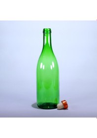 Resim Zeytinyağı Şişesi Yağdanlık Sosluk Sirkelik 750 Ml Açık Yeşil 