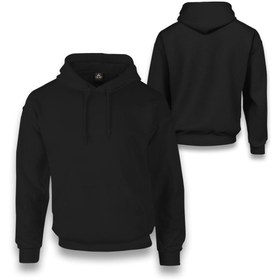 Resim Kişiye Özel Siyah Unisex Kapşonlu - Ön Arka - 3XL / A3 / A3 