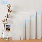 Resim 1 adet B5/A4/A5/A6 dairesel halka bağlayıcı/şeffaf mat plastik bağlayıcı/ipli bağlayıcı kabuk 