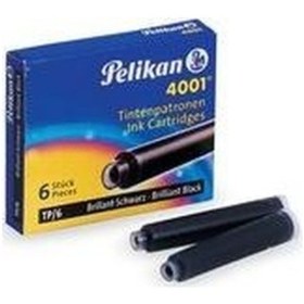 Resim Pelikan 4001 Dolmakalem Kartusu Siyah Kisa 6Li 