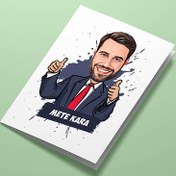 Resim Pozitif Yakışıklı Erkek Karikatürlü Tebrik Kartı 