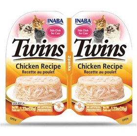Resim Inaba Twins Tavuklu Kedi Ödül Jölesi 2 x 35 Gr 