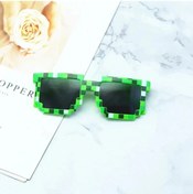 Resim Rpxbguckarhg Komik Çocuk Güneş Gözlüğü - Thug Life Stili Piksel Gözlük, Cosplay Ve Hediye İçinkırmızı51gri Gri 