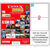 Resim Tanex Prınter Lazer Yazıcı Etiketi Tw-2102 210X148.5MM 