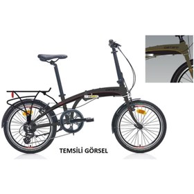Resim Carraro 20j Flexı 108 Katlanır Bisiklet - Haki Turuncu 