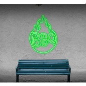 Resim Twins Led Bbq Yazılı Ve Şekilli Neon Tabela Yeşil Model:model:37083366 Yeşil 