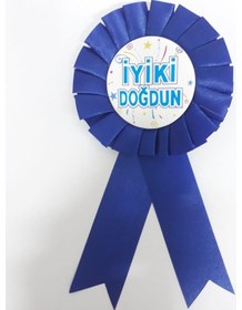Resim Mavi Iyi Ki Doğdun Rozet 