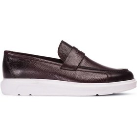 Resim Deery Hakiki Deri Bordo Erkek Loafer Bordo (539861624) Bordo 
