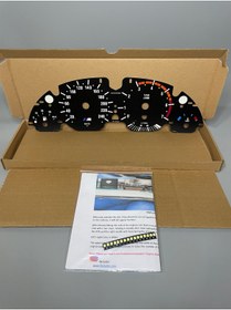 Resim Bmw 5 Serisi E39 (1996-2003) BMW E39 BENZİNLİ M LOGOLU 240 KMH SİYAH GÖSTERGE ZEMİN KAĞIDI 