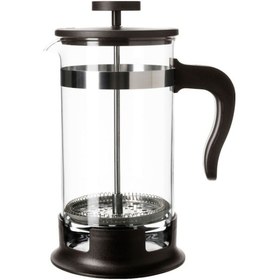 Resim Çay Kahve Demleme, French Press, Bitki Çayı Demleme 1lt Siyah - Şeffaf 