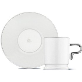 Resim Jumbo Merse 6 Kişilik Kahve Fincan Takımı Platin 