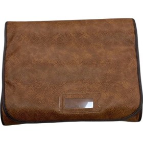 Resim Deri Kumaş Kahve Renk 84 / 28 Cm Bileklik Sergileme Seyahat Çantası 