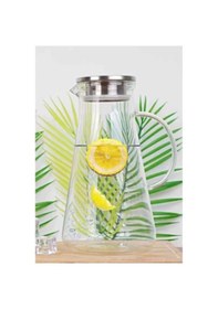 Resim Konak Züccaciye Metal Kapaklı Cam Sürahi 1800ml 