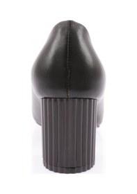 Resim Stillo 670 Kadın Tokalı Kalın Topuklu Casual Ayakkabı Siyah Krem 