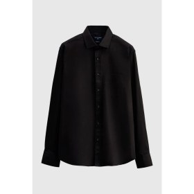 Resim D'S Damat Ds Damat Regular Fit Siyah Düz Gömlek 4HE02DY05289M 