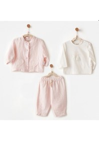 Resim Andywawa Kız Bebek Takım - Andywawa - Pembe - 3-6 Ay - Ac26621-pembe-3-6 Ay Pembe 