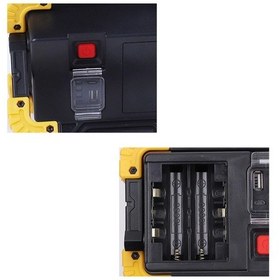 Resim 750 Lümen Powerbank Şarjlı Işıldak Wt-330 Siyah 