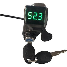 Resim Elektrikli Bisiklet Ekranlı Parmak Gazı 36v.48v.60v.72v. Siyah 